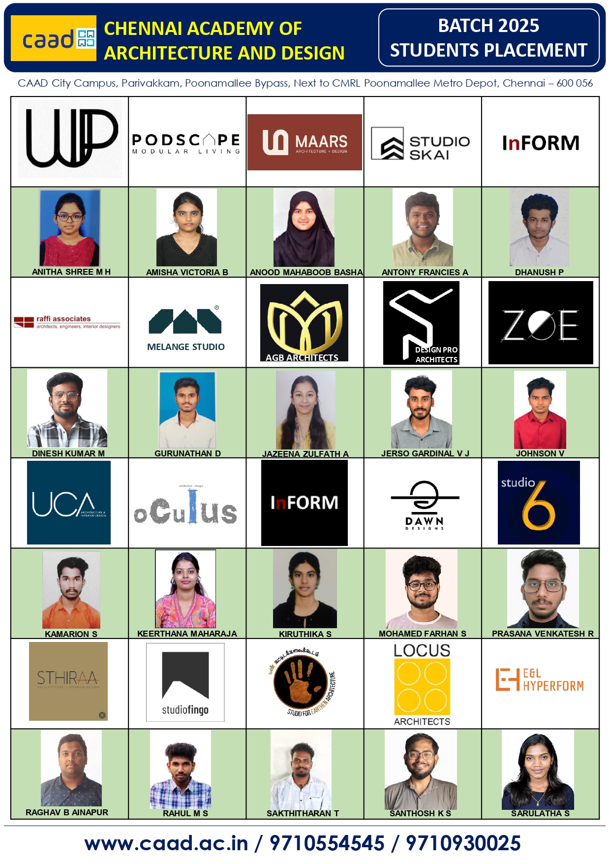 Batch 2025 Placement Poster 1